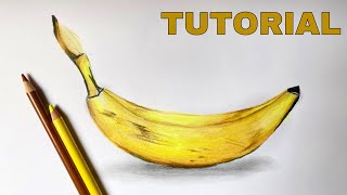 How To Draw A Banana | Color Pencil Tutorial