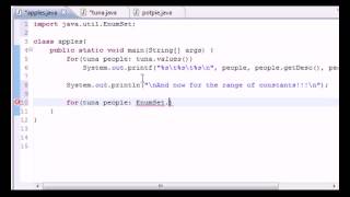 Java Programming Tutorial 45 EnumSet range
