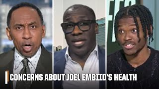 Stephen A., Shannon Sharpe & Kenny Beecham have concerns about Joel Embiid's hea