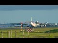 emirates airbus a380 a6 eog landing at narita 16r nrt rjaa