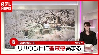 各地で“感染”再拡大…桜は見頃でも“リバウンド”に警戒感（2021年3月25日放送「news every.」より）