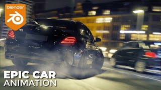 Epic Cinematic Car Animation - Blender Cycles 3d render