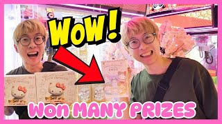 CRAZY CLAW MACHINE WINS in Singapore! 🤯🤯#clawmachine #singapore #sanrio #blindbox