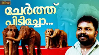 മുറിവേറ്റ കൊമ്പൻ്റെയും ഏഴാറ്റുമുഖം ഗണപതിയുടെയും ശില്പം ഒരുക്കി തൃശ്ശൂർ കൊടകര സ്വദേശി നികേഷ്