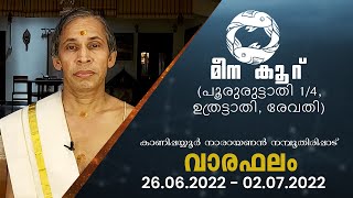 മീനം രാശിക്കാരുടെ ഈ ആഴ്ച്ചയിലെ വാരഫലവുമായി കാണിപ്പയ്യൂർ നാരായണൻ നമ്പൂതിരിപ്പാട്