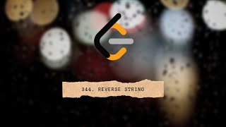 EP52 Coding Interview Question | Solution of Reverse String in JavaScript | Leetcode 344