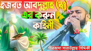 হজরত আবদুল্লাহ (রঃ) এর করুন কাহিনী।পীরজাদা সানাউল্লাহ সিদ্দিকী ওয়াজ।Pirzada Sanaullah Siddiqui Waz