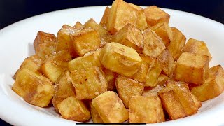 Don't fry diced potatoes directly in the pan. Here's a trick to make them crispy and delicious