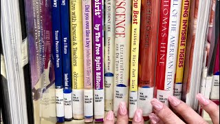 ASMR Library! (No talking version) Choosing books! Page turning & dust jacket crinkles.