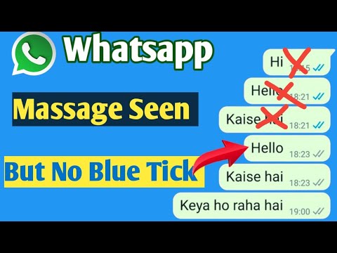 Whatsapp Message Seen But No Blue Ticks | Whatsapp Blue Tick Not ...