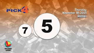 Wisconsin Lottery Midday Draw 11/18/2021