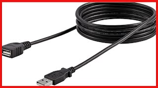 StarTech.com 6 ft Black USB 2.0 Extension Cable A to A - M/F - USB extension cable - USB (M) to USB