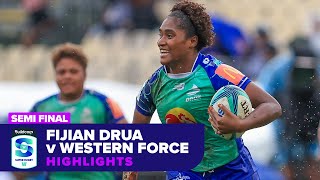 Fijian Drua v Western Force Highlights | Semi Final | Super Rugby Women's 2024