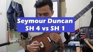 Seymour Duncan Bridge Pickups Review - SH1/'59 vs SH4/JB (Distorted Sound)