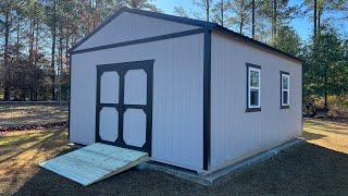 16x20 Painted Utility Shed - Walkthrough (Outdoor Sheds)