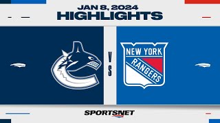 NHL Highlights | Canucks vs. Bruins - January 8, 2024