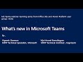 What's new in Microsoft Teams