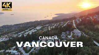 West Vancouver in [4K] Canada - By Drone City Tour