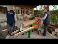 fastest automatic firewood processing machine homemade modern wood cutting chainsaw machines 7