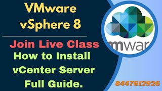 How to Install vCenter Server 8 Step by Step guide ! Live VMware vSphere 8 Training.