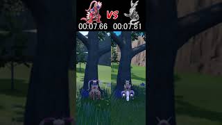 【Koraidon vs Miraidon】Which Dash Is Faster?【Pokémon Scarlet and Violet】#shorts