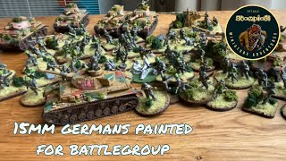 Painted 15mm Battlefront Panzergrenadier Germans for BattleGroup