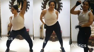 Actress Pragathi mind blowing dance after workouts || Pragathi aunty videos