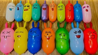 Satisfying Asmr Slime Video 290 : Making Dazzling Rainbow Slime With Funny Balloons!