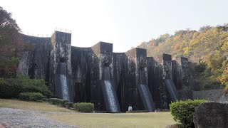 豊稔池ダム（観音寺市大野原）の威容  Dji Air 2S