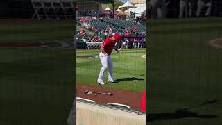 Mike Trout Batting Warmup Spring Training 2020