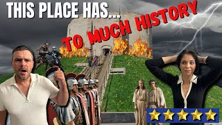 AMERICANS VISIT YORK UK FOR THE FIRST TIME & ARE AMAZED!! pt 1 CLIFFORDS TOWER, WALL OF YORK