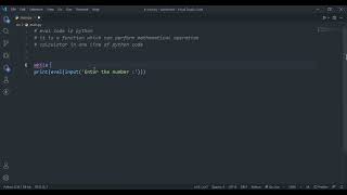 Build a python calculator in one line of code |One line of python | eval func #shorts #Shorts