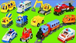 LEGO Excavadora, Camión de la basura, Buldocer, Carros juguetes Camiones coche - Toy Vehicles