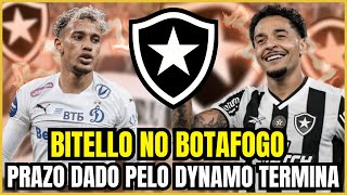 🚨🚨🚨DYNAMO X BOTAFOGO: ACABOU O PRAZO POR BITELLO | CARLOS LEIRIA NÃO TEM CONDIÇÕES