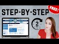 BOI Report Step By Step for FREE in 2 minutes - LLC FINCEN BOIR Tutorial #llc