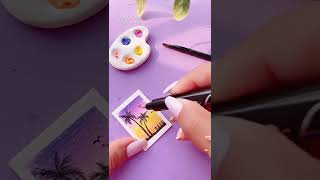 My first smallest painting || World's SMALLEST Painting #Shorts