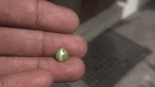 3.00CT APPLE GREEN  UN HEATED 100% NATURAL CHRYSOBERYL CATS  EYE  OVAL CUT  GEMSTONE AT EBAY