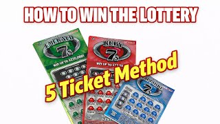 PROFIT with the 5 TICKET METHOD! How to WIN the LOTTERY