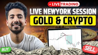 New York Session Live | Live Crypto And Gold Trading | 16 Jan | #goldtrading #cryptotrading #bitcoin