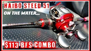 $113 BAIT FINESSE COMBO WENT TROUT FISHIN!: HAIBO STEED 51/LUREKILLER BIG TROUT/I GO LEFT HANDED LOL