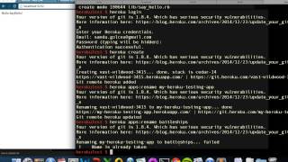 Pushing a basic Sinatra application to Heroku