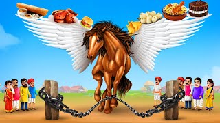 विशाल पंखों वाला घोड़ा - GIANT WINGED HORSE Story | Hindi Kahaniya Moral Stories | Maja Dreams TV
