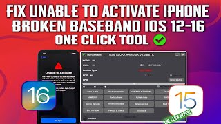 How To Bypass/ Fix Unable to Activate iPhone 7,7+[Broken BB] RamdiSK  | ONE CLICK ⭐️🔥