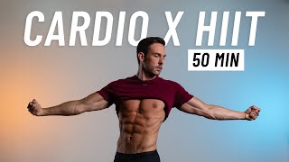 50 Min Cardio HIIT Workout To Burn Calories - Full Body, At Home, No Equipment