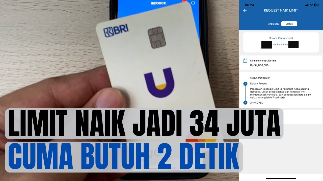 TIPS NAIK LIMIT KARTU KREDIT BRI OVO U CARD JADI 34 JUTA, DUA DETIK ...