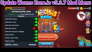 🐍Update Worms Zone.io v5.3.7 Mod Menu (Unlimited Money, Skins Unlock Hack)