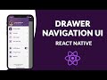 Drawer Navigation UI | React Native Speed Code