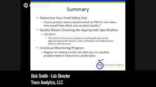 IFSQN Webinar - Navigating Food Grade Compressed Air Quality