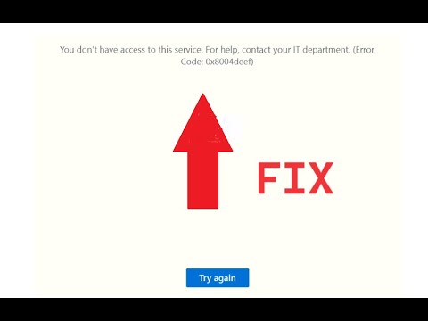 How to Fix OneDrive Sign in Error 0x8004deef  Error 0x8004deef when Signing in to Onedrive