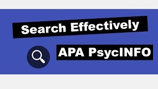 PsycINFO has TESTS AND MEASURES and METHODOLOGY FILTERS | Five Minute Friday
